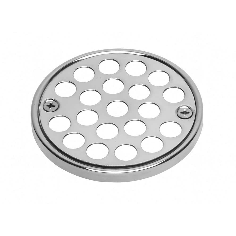 Oatey 3-1/4 in. Round Screw-In Stainless Steel Shower Drain Cover with Tile Ring