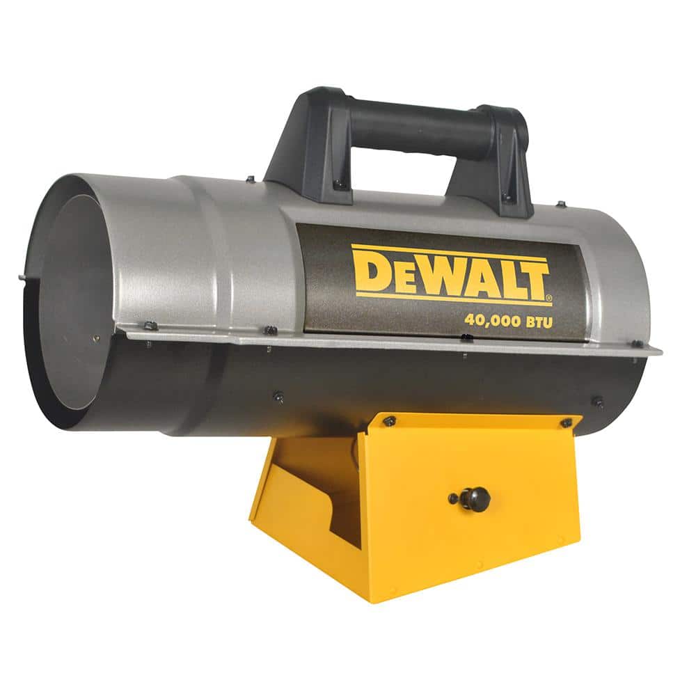 DEWALT 90,000 BTU Forced Air Propane Outdoor Torpedo Space Heater with Quiet Burner Technology (2,250 sq. Heating Area)