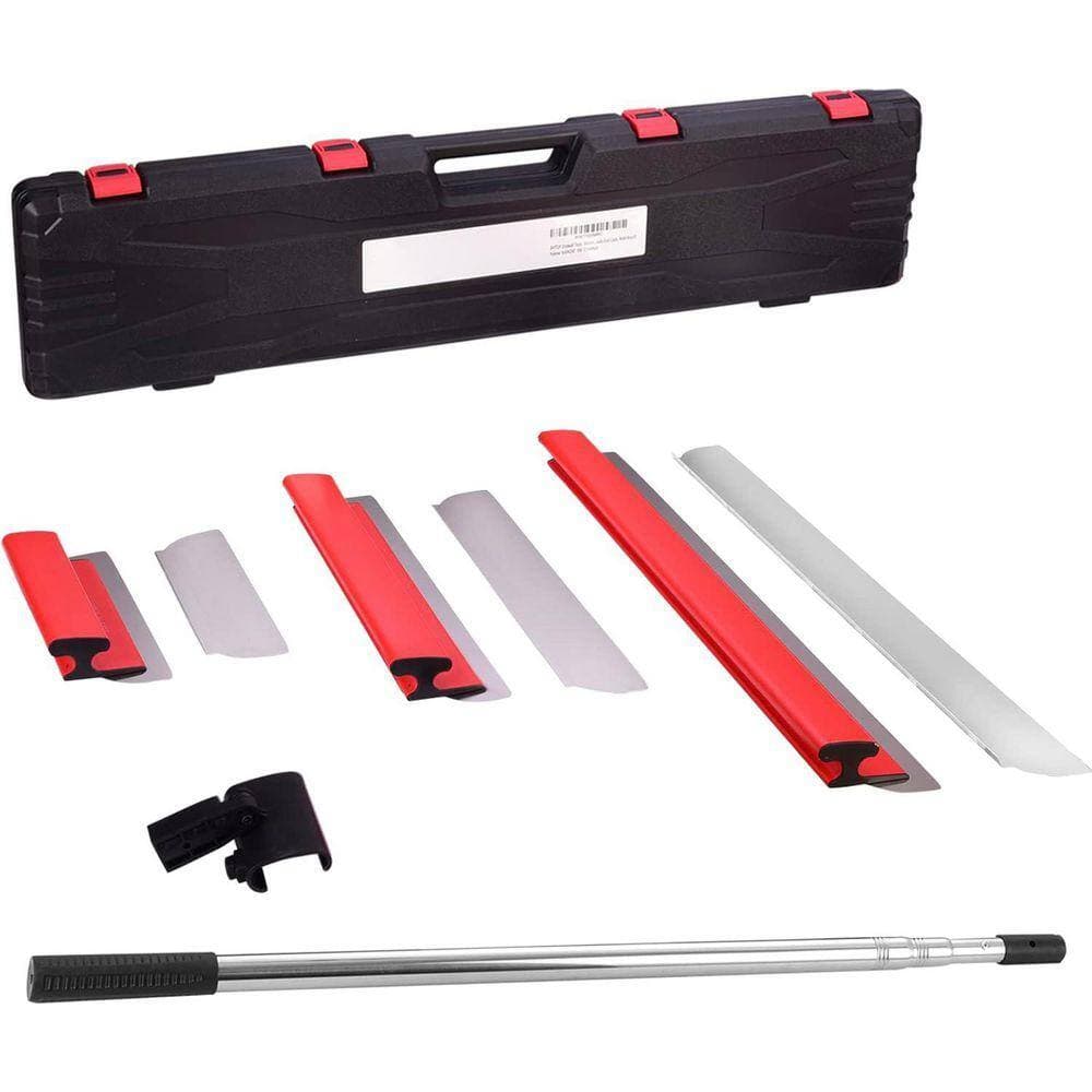 KIWDZFU 12,20 and 32 Lightweight Construction Skimming Blade with Adjustable Extension Handle and 2-Pack 0. 3mm Blades