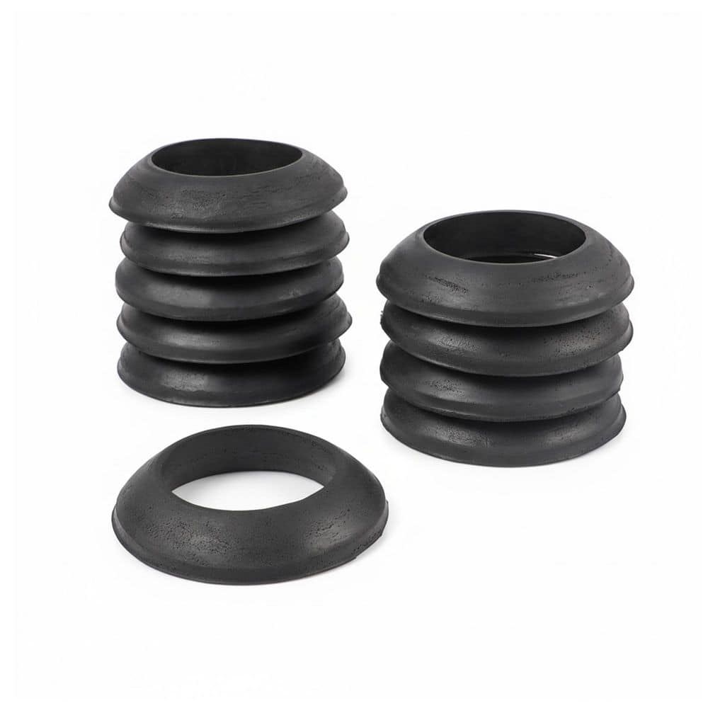 Plumbflex 2 in. Tank to Bowl Soft Round Rubber Gasket with Universal Fit 10-Pieces Rubber Gasket for Toilet Tank Seal