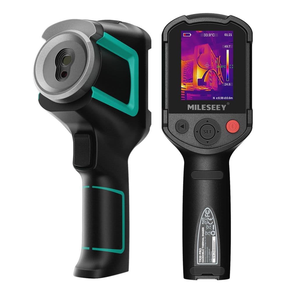 MILESEEY Infrared Thermal Imaging Camera with Video Recording, 2.8 in. LCD Display, -4°F to 1022°F Range, Temperature Alarm