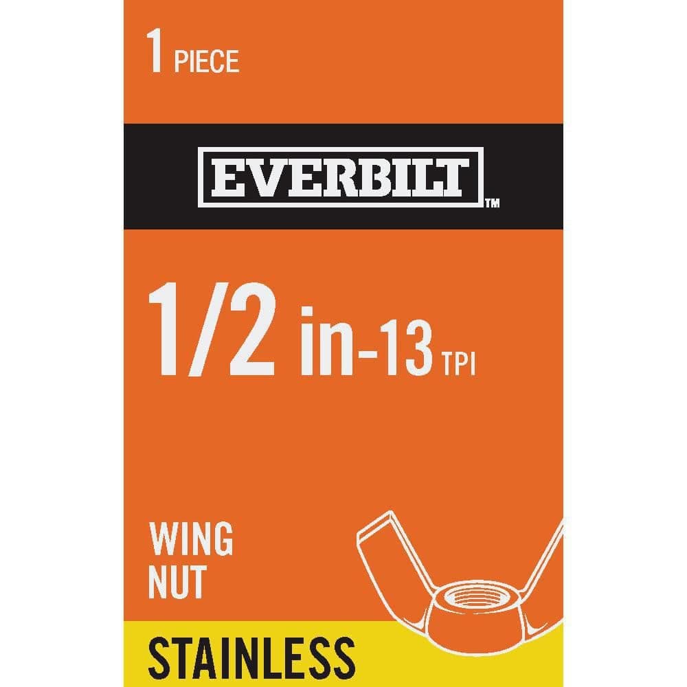 Everbilt 1/2 in.-13 Stainless Steel Wing Nut