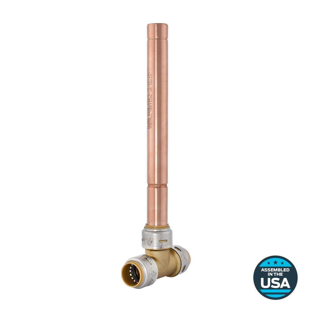 SharkBite Max 3/4 in. Push-to-Connect Brass Residential Water Hammer Arrestor Tee