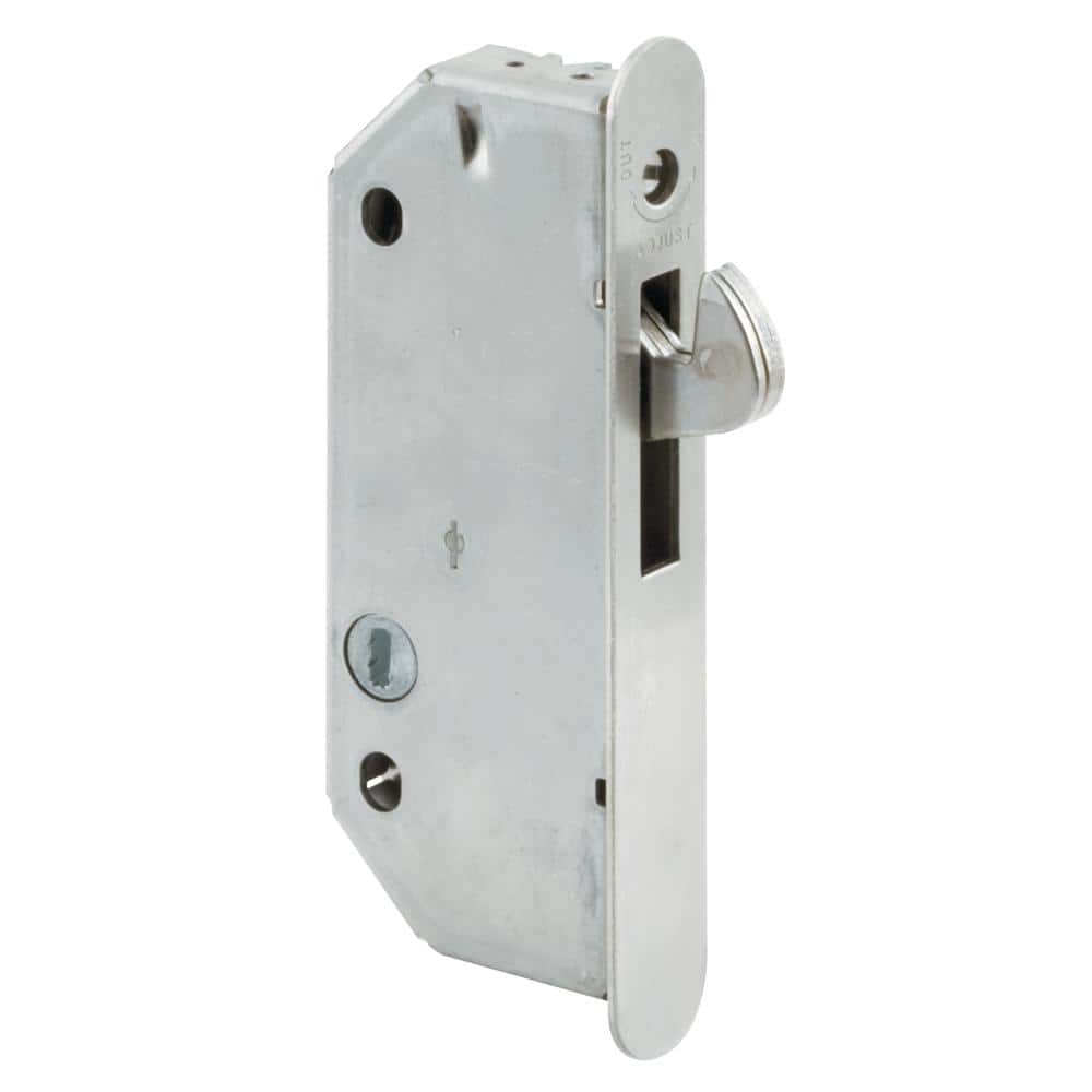 Prime-Line 2-9/16 in. Steel, Round-faced Mortise Latch with Vertical Keyway
