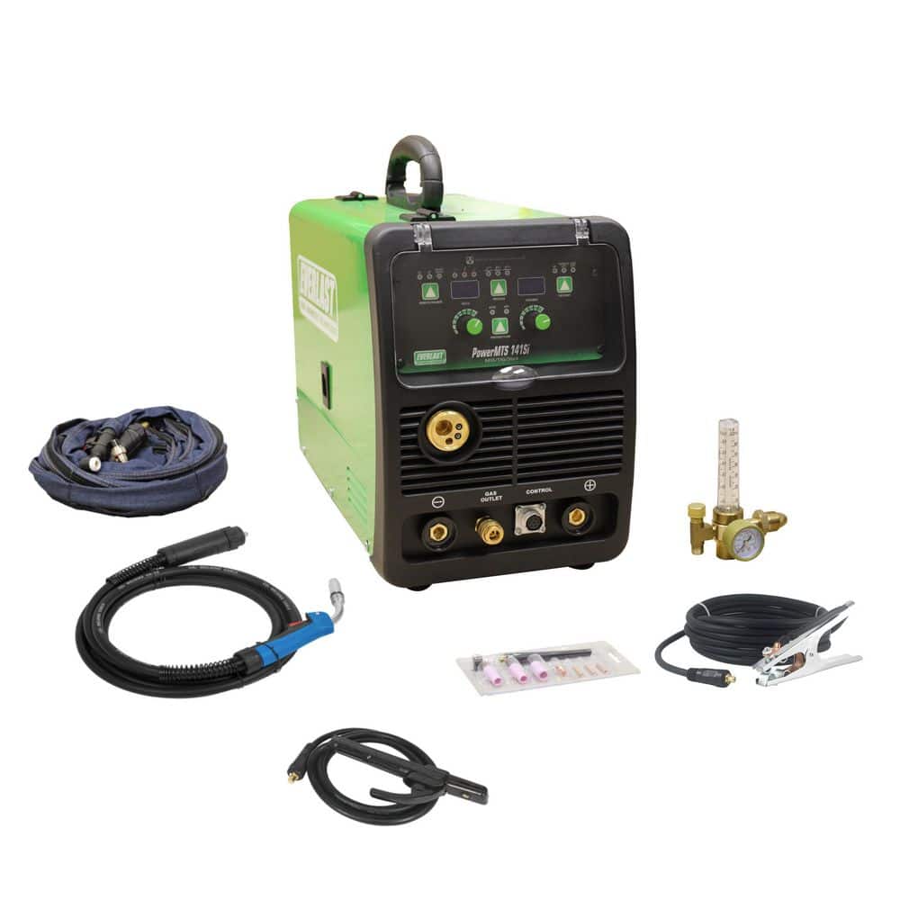 Everlast 140 Amp 110-Volt AC Voltage Input DC MIG/TIG/Stick Multi-Process Welder Compact and Lightweight