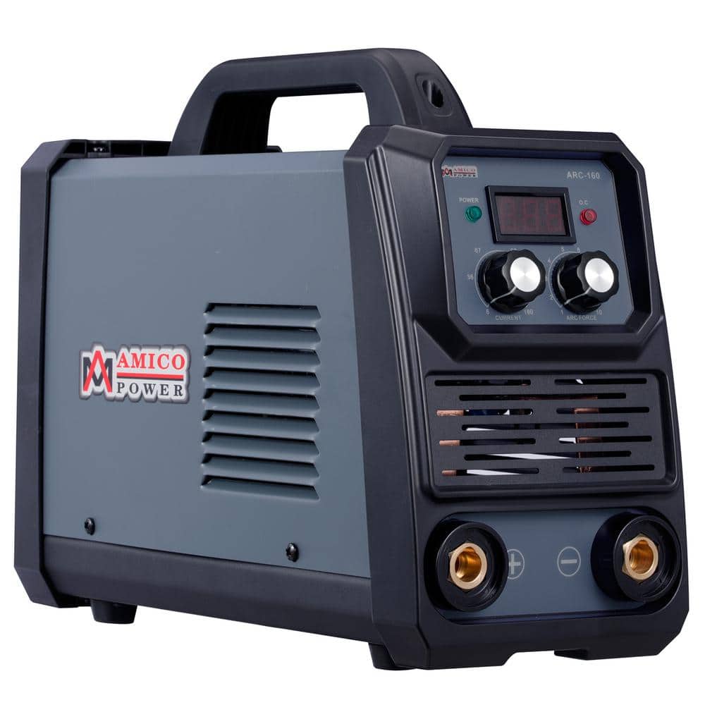 AM AMICO ELECTRIC 160 Amp Stick Lift-TIG Arc Combo DC Welder, 100-Volt to 250-Volt Voltage, 80% Duty Cycle, Compatible with All Electrodes