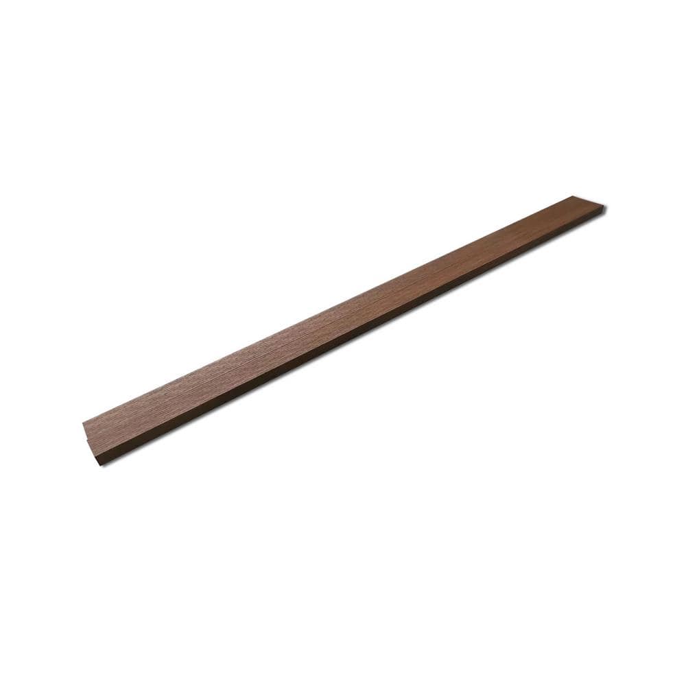Ejoy 107 in. x 4 in. x 2 in. Composite WPC Privacy Screen Timber Siding (Set of 2-Pieces)