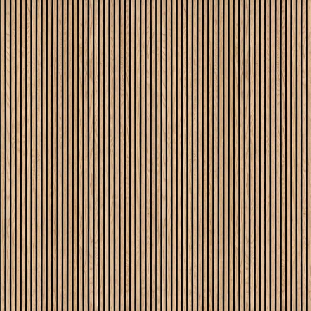 MSI Harmony Almond 0.80 in. x 9.5 in. x 94.5 in. Beige Wood Sound Absorbing Wall Panel (4-Panels/24.92 sq. ft. /Case)