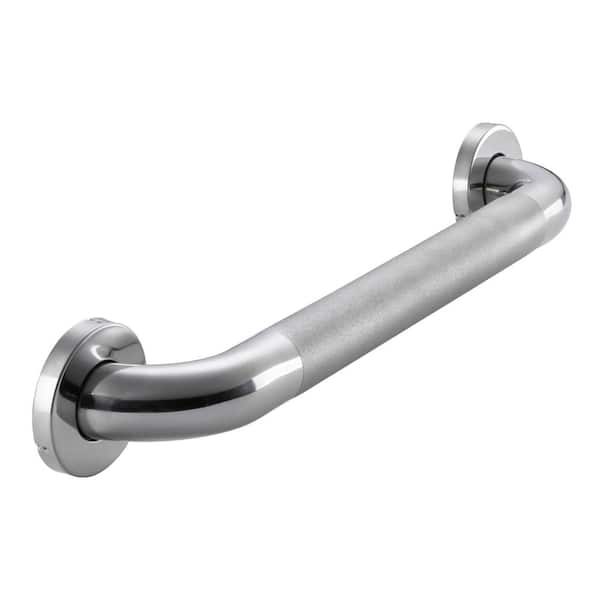 Glacier Bay 18 in. L x 1 1/2 in. ADA Compliant Grab Bar in Polished Stainless Steel