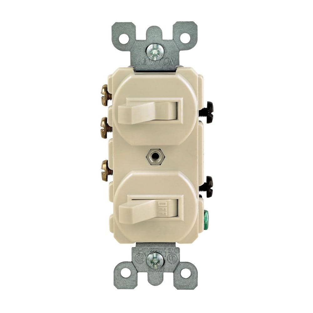 Leviton Commercial Grade Combination Single Pole Toggle Switch and 3-Way Switch, 5241