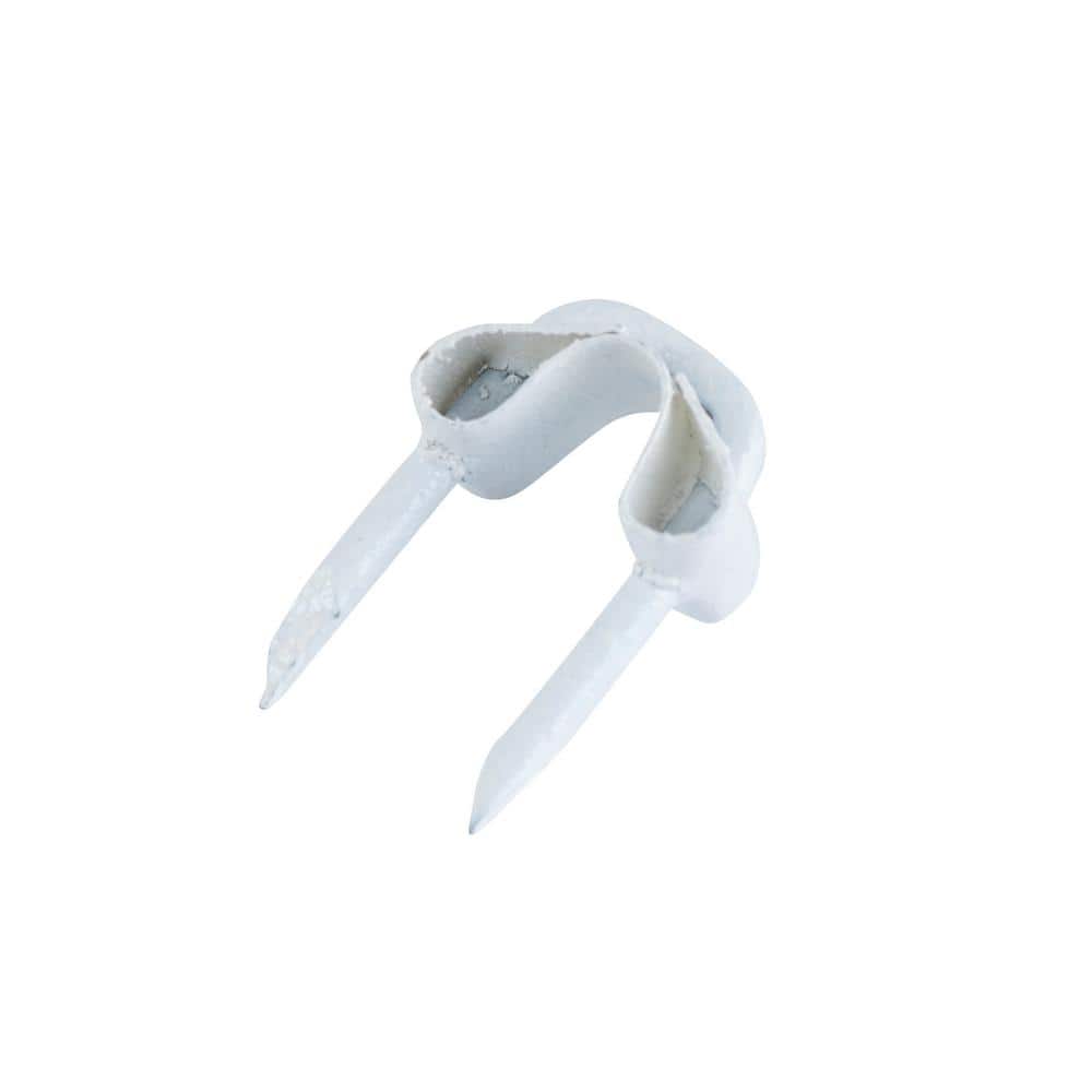 Gardner Bender 1/8 in. White Fiber-Insulated Steel Staples (40-Pack)