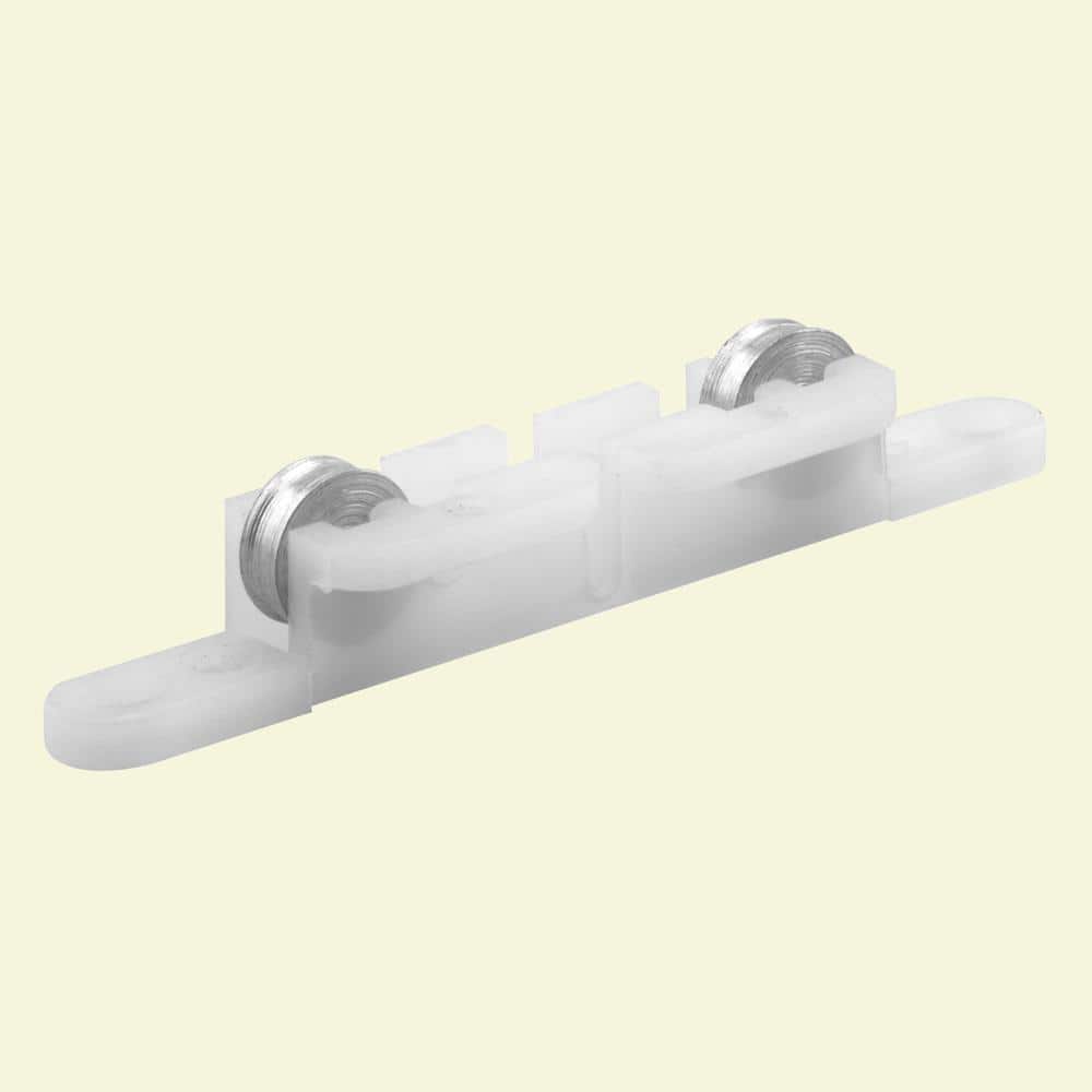Prime-Line 5/16 in. Flat Steel Wheel Sliding Window Tandem Roller Assembly, A.B.C. (2-pack)
