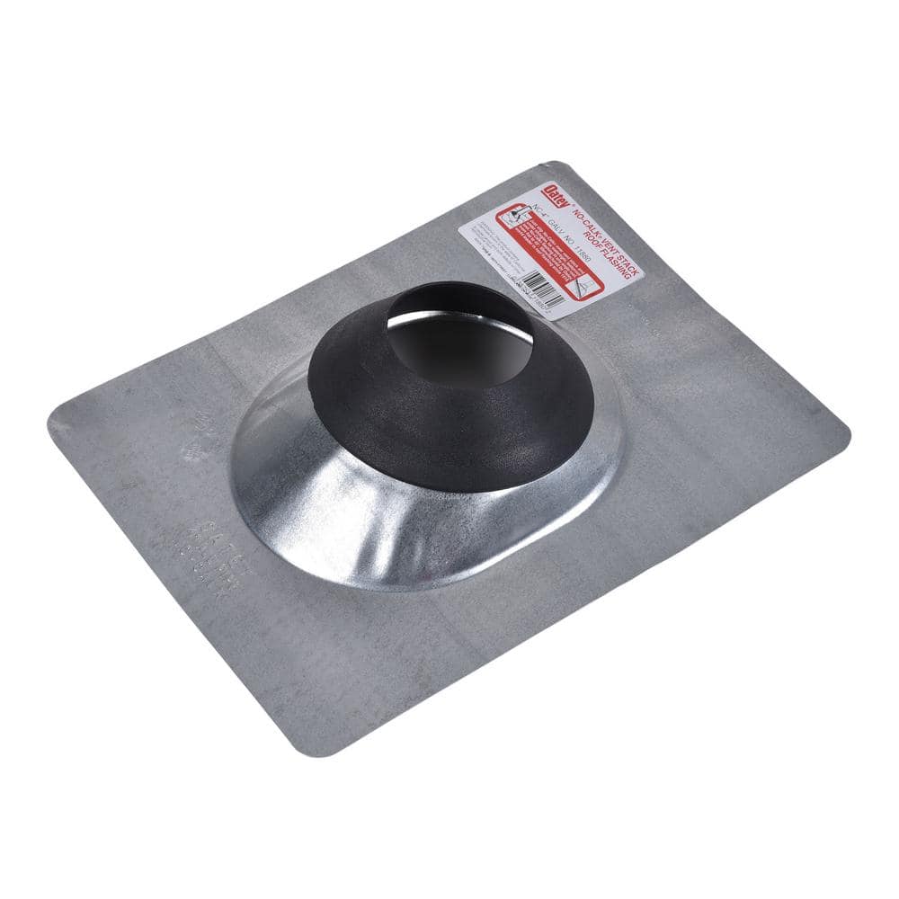 Oatey No-Calk 12 in. x 15 in. Galvanized Steel Vent Pipe Roof Flashing with 4 in. Diameter