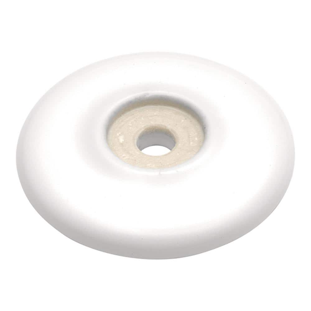 HICKORY HARDWARE Tranquility 2-1/16 in. H White Knob Backplate