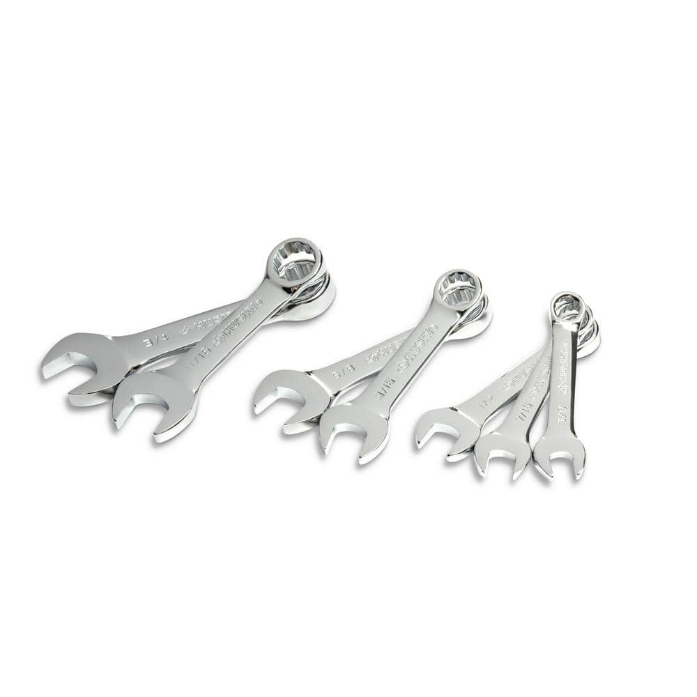 Husky Stubby SAE Combination Wrench Set (7-Piece)
