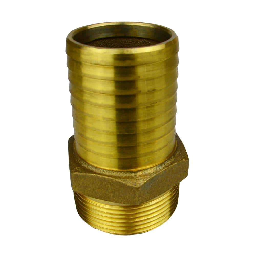 Water Source 1-1/2 in. Brass Male Insert Adapter