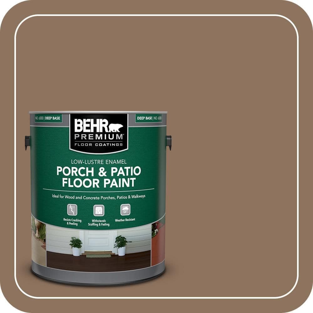 BEHR PREMIUM #N260-6 Textured Low-Lustre Enamel Interior/Exterior Porch and Patio Anti-Slip Floor Paint