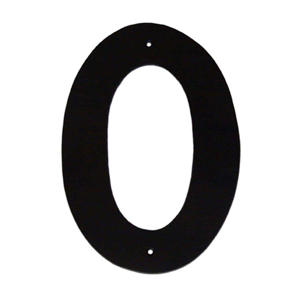 Montague Metal Products 6 in. Helvetica House Number 0