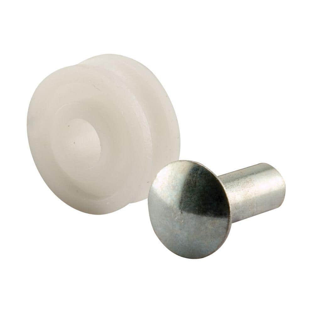 Prime-Line 5/8 in. Sliding Window Roller with Pins, Center Groove Nylon