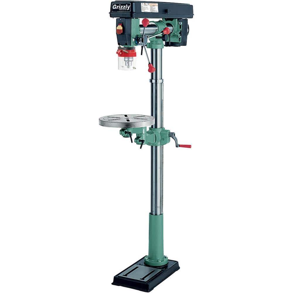 Grizzly Industrial 34 in. 5-Speed Floor Radial Drill Press with 5/8 in. Chuck Capacity