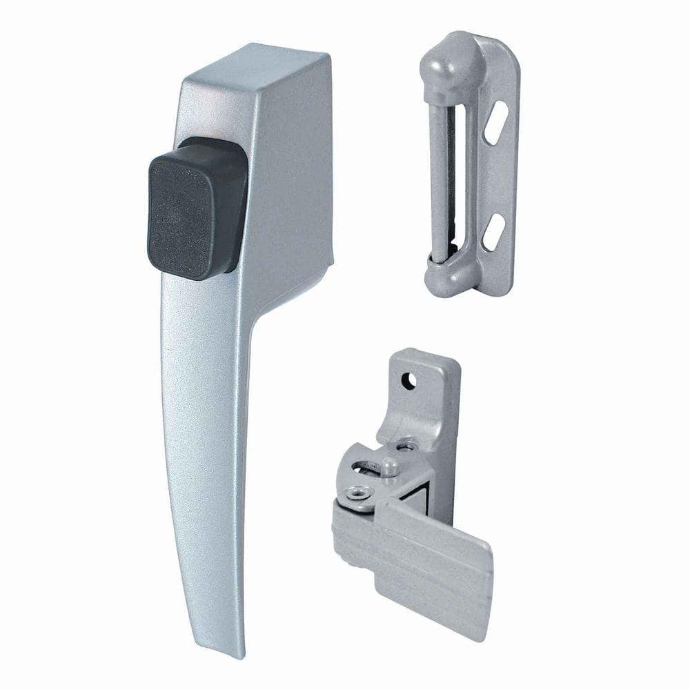 Prime-Line 1-3/4 in. Diecast Construction, Aluminum Color, Storm Door Latch (1 Set)
