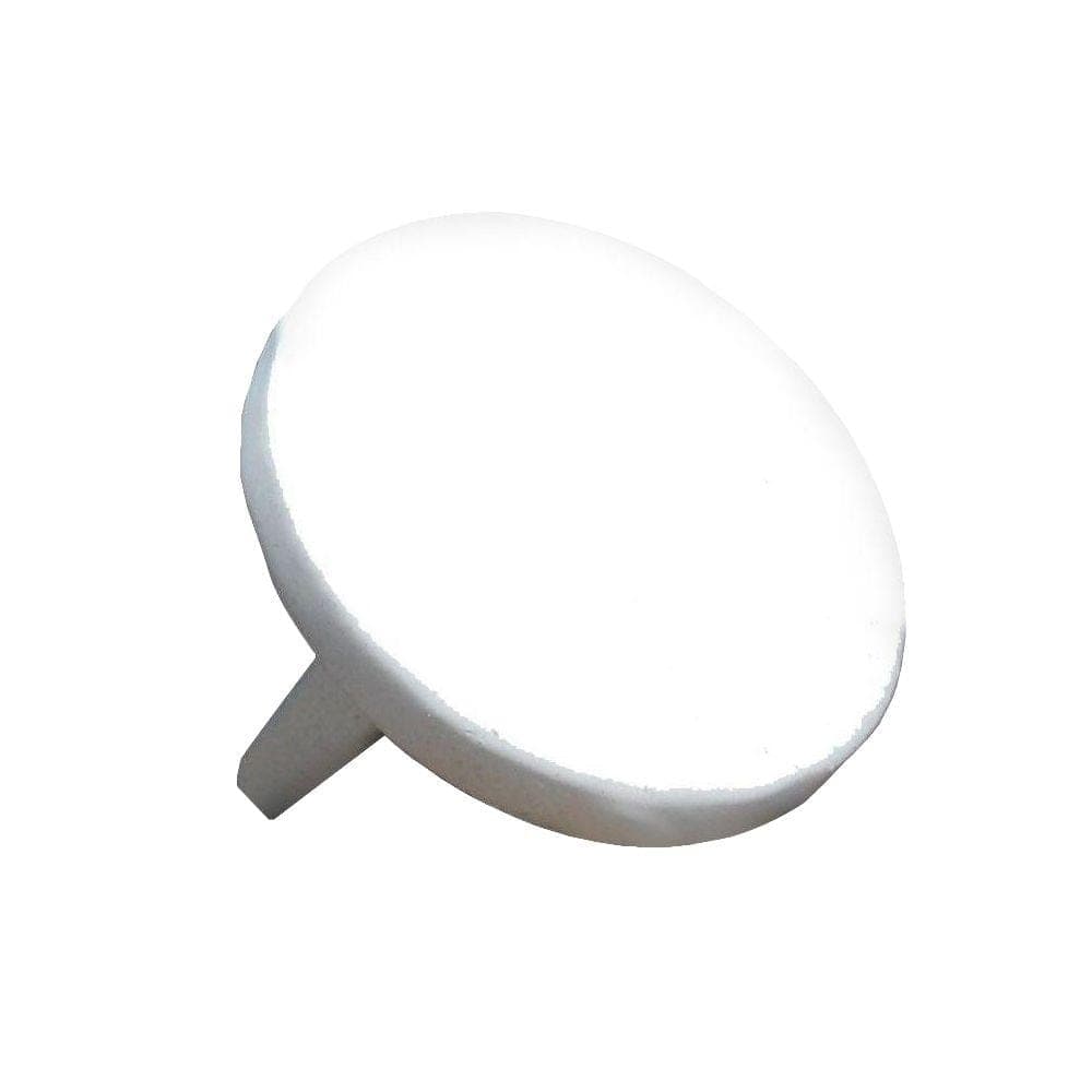 EZ Handrail 1.9 in. Aluminum Round ADA Handrail White Endcap