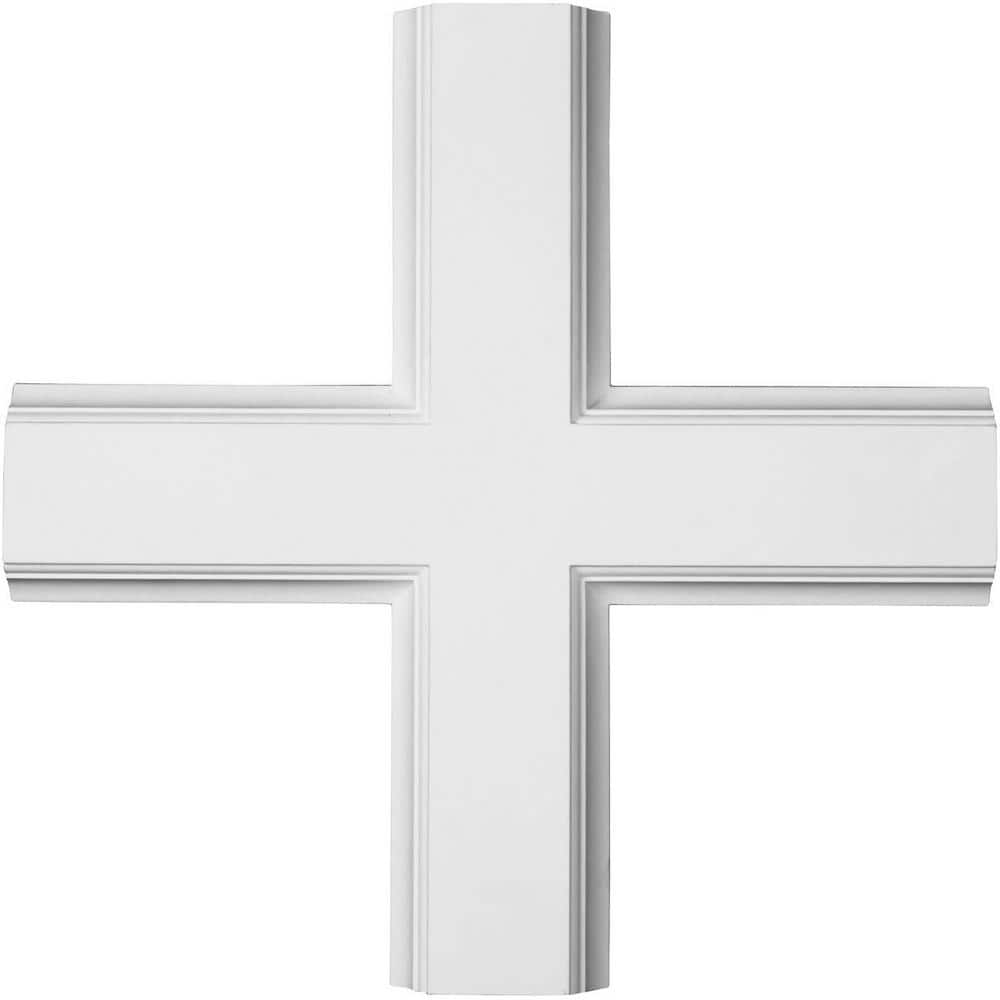 Ekena Millwork 20 in. Inner Cross Intersection for 5 in. Traditional Coffered Ceiling System