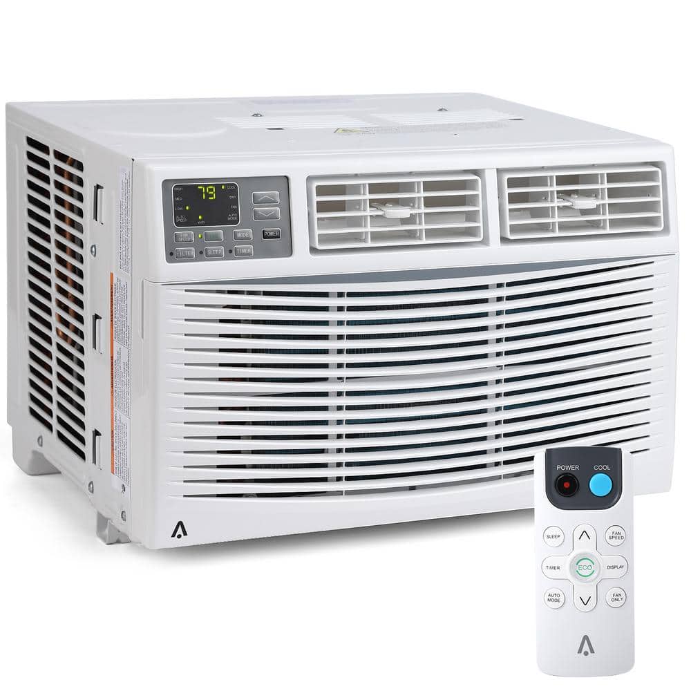 Garvee 8,000 BTU (DOE) 115 Volts Window Air Conditioner Cools 350 sq. ft. with Remote and APP Control in White