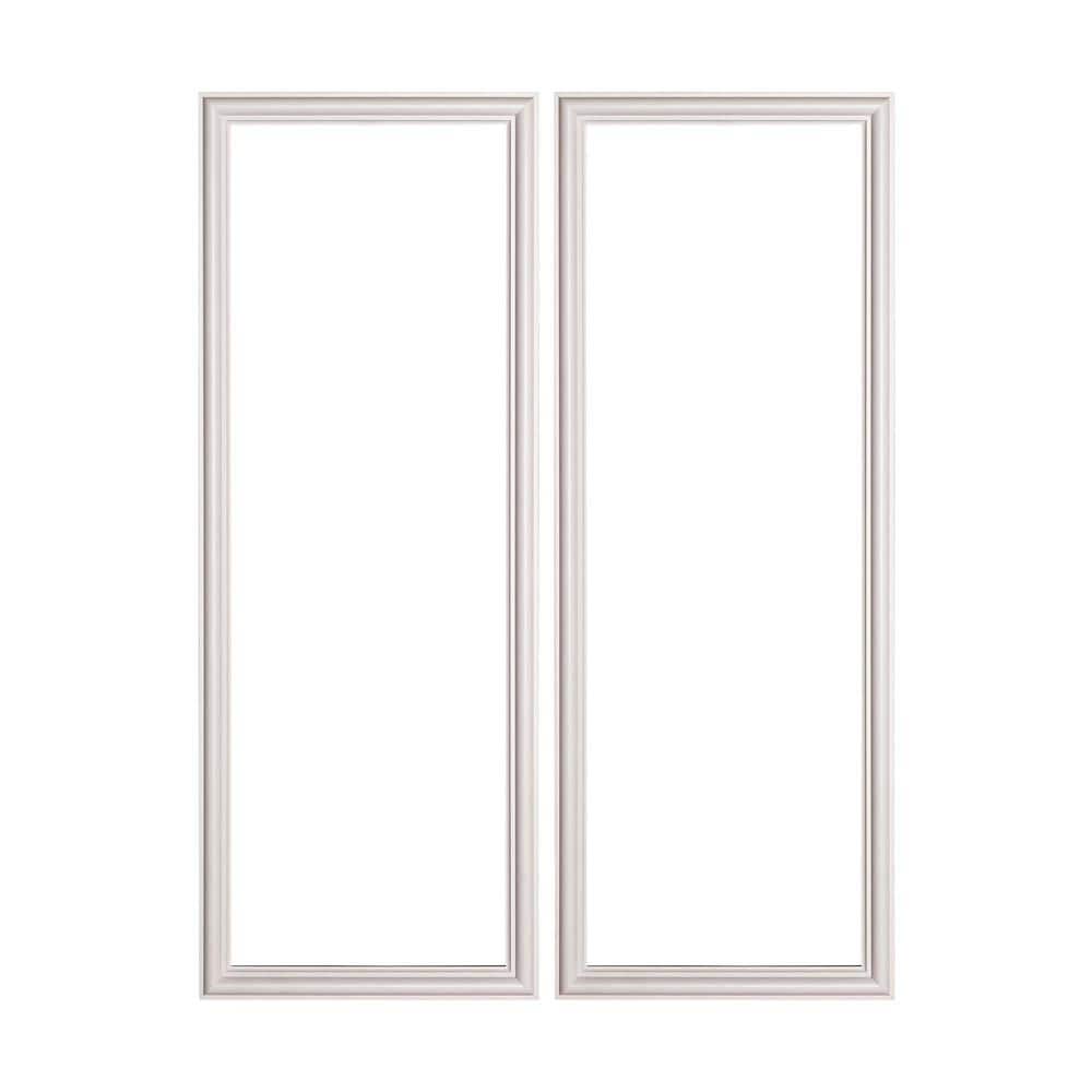 American Pro Decor Trim Fast 9/16 in. D x 11-13/16 in. W x 31-1/2 in. L Primed Polystyrene Picture Frame Corner With Adhesive Back (2-Pack)