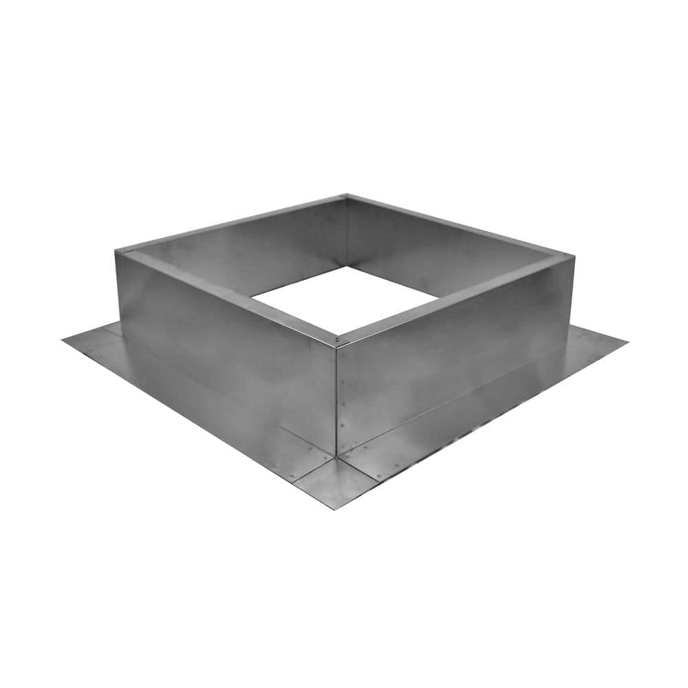 Active Ventilation Box is 21 in. Wide x 21 in. Long x 6 in. High Aluminum Roof Curb