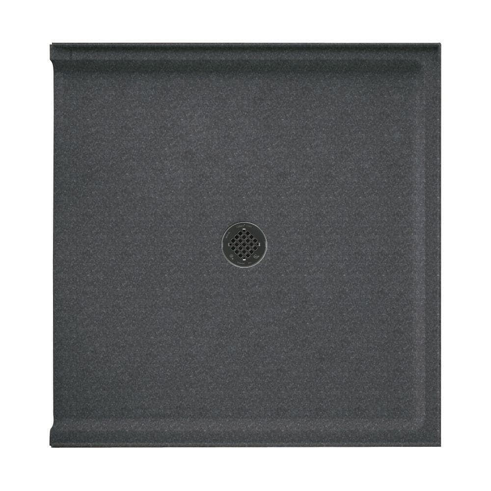 Swan 38 in. L x 37 in. W Alcove Shower Pan Base with Center Drain in Night Sky
