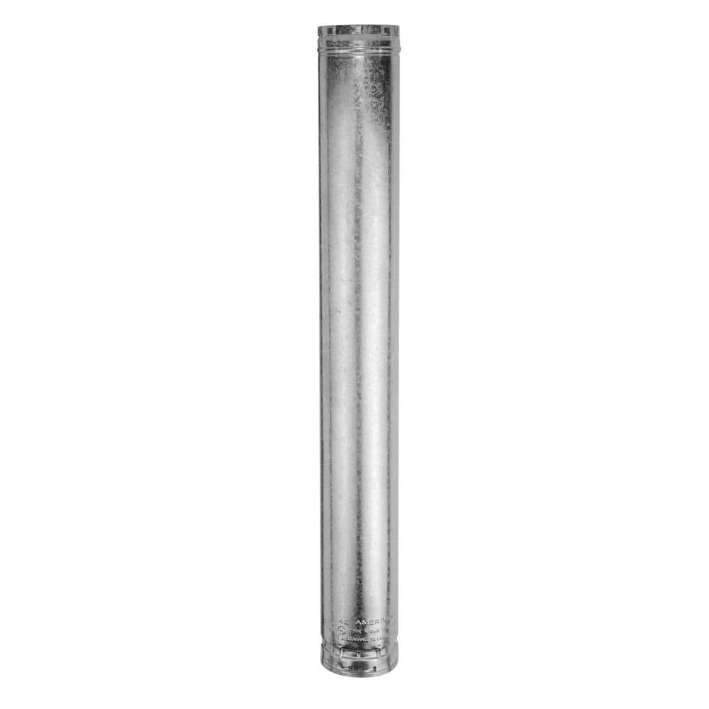 American Metal Products Type B Gas Vent 6in. Diameter X 24in. Round Pipe Length