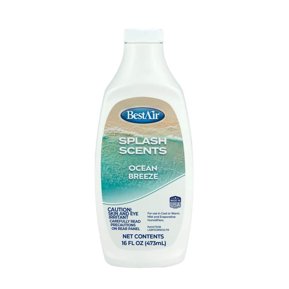 BestAir FSOB6 Ocean Breeze Splash Scents and Water Treatment Humidifiers, 16 oz. (6-Pack)