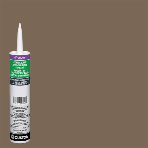 Custom Building Products Commercial #59 Saddle Brown 10.1 oz. Silicone Caulk