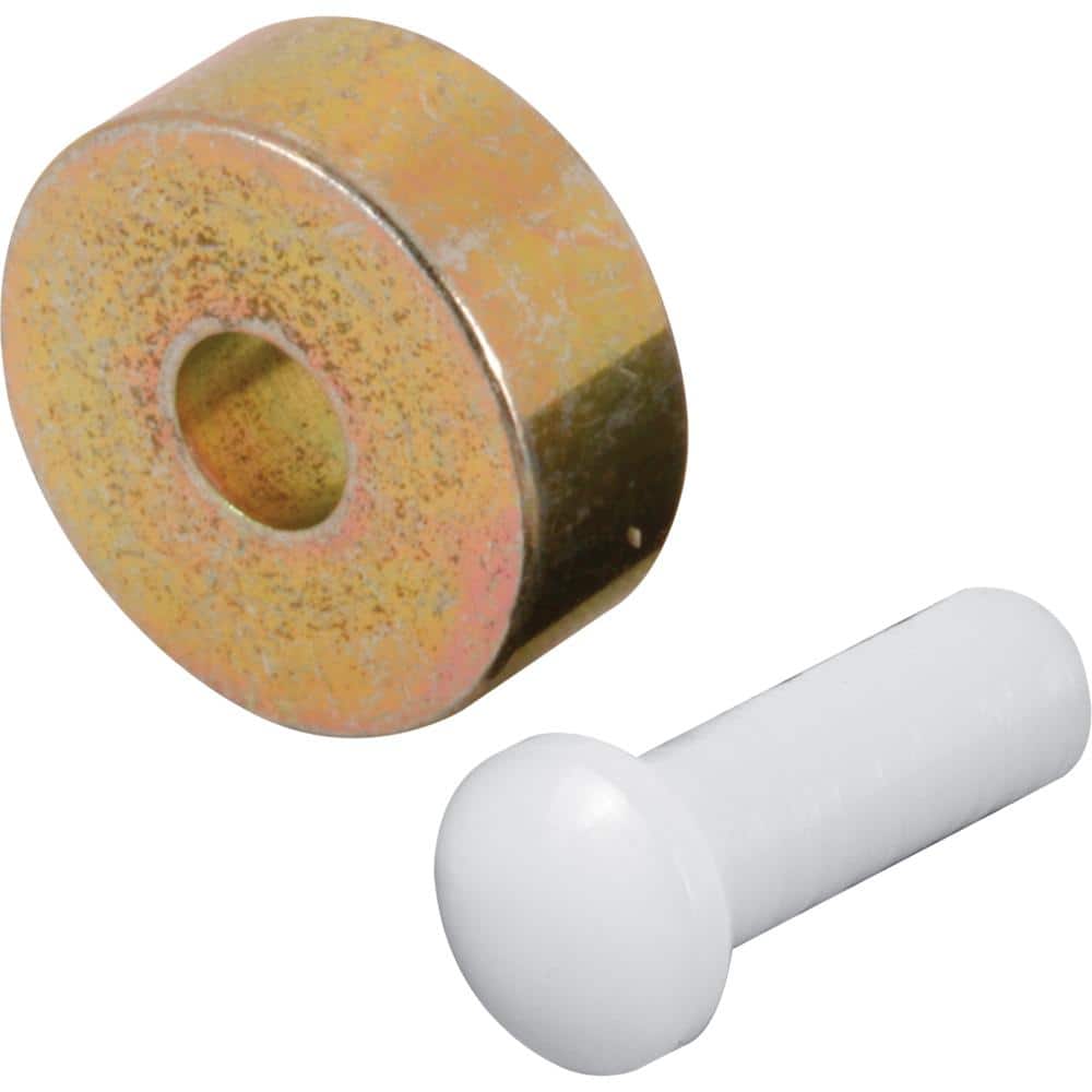 Prime-Line 1/2 in. Flat Steel Sliding Window Roller, with Axle Pins, Keller Windows (4-pack)