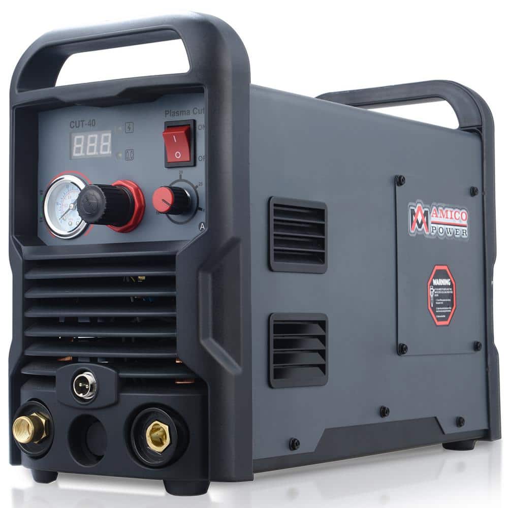 AM AMICO ELECTRIC 40 Amp Plasma Cutter Colossal Tech. 1/2 in. Clean Cut 110/230-Volt Compatible DC Inverter Cutting Machine
