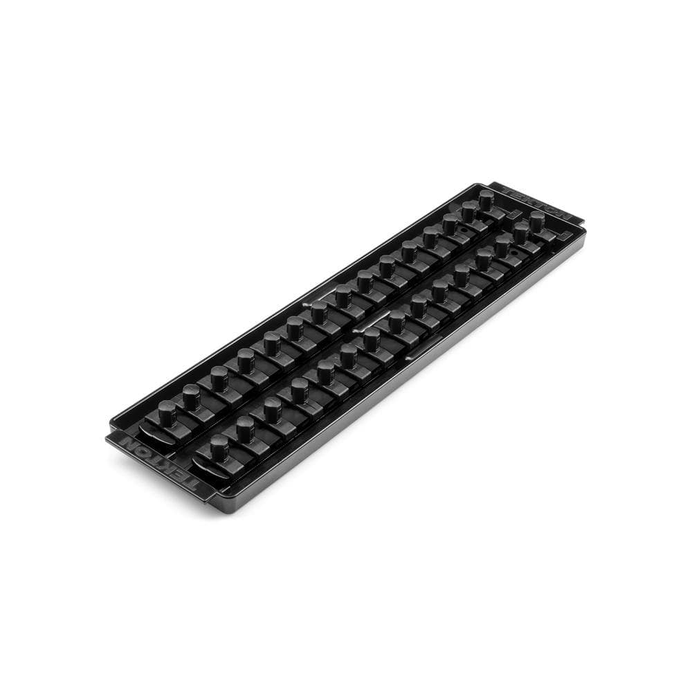 TEKTON 3/8 in. Drive 2-Rail Socket Organizer Set, Black (30-Tool)