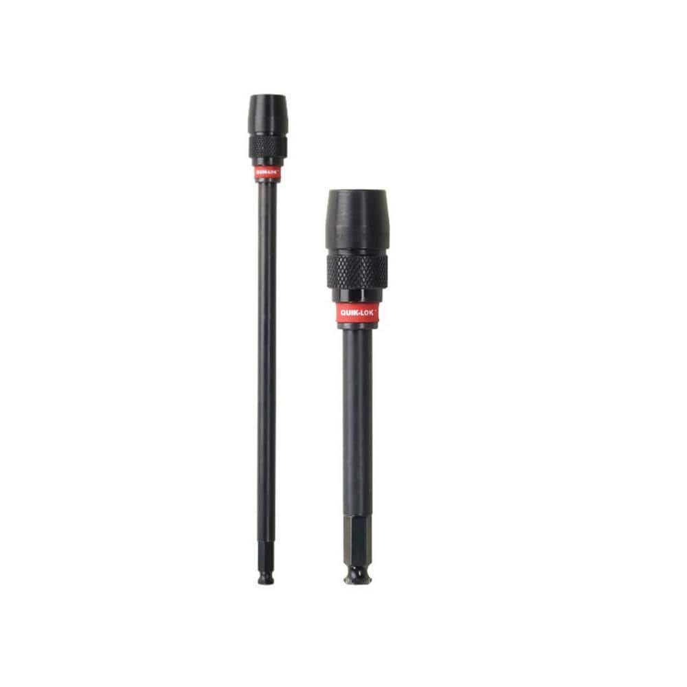 Milwaukee 12 in. and 5-1/2 in. x 7/16 in. QUIK-LOK Universal Extension Bit (2-Piece)
