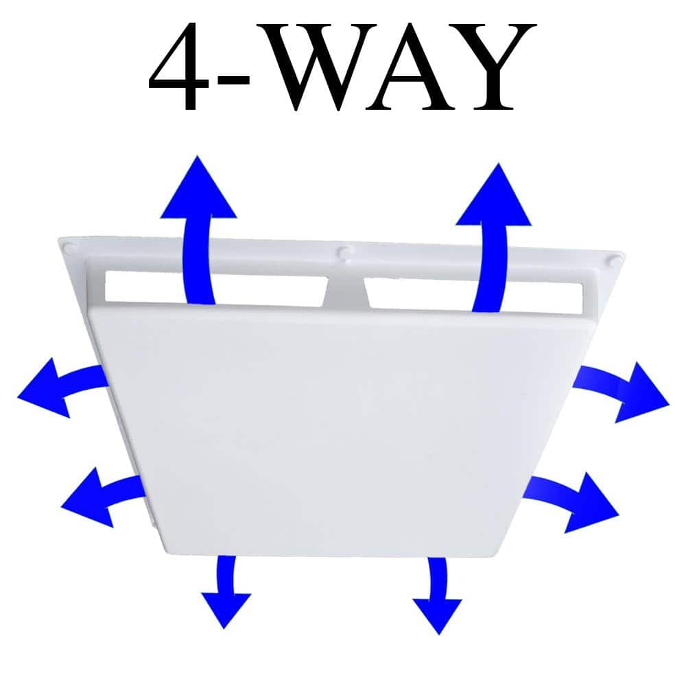 Elima-Draft Commercial 4-Way Air Deflector Cover for 24 in. x 24 in. Diffuser