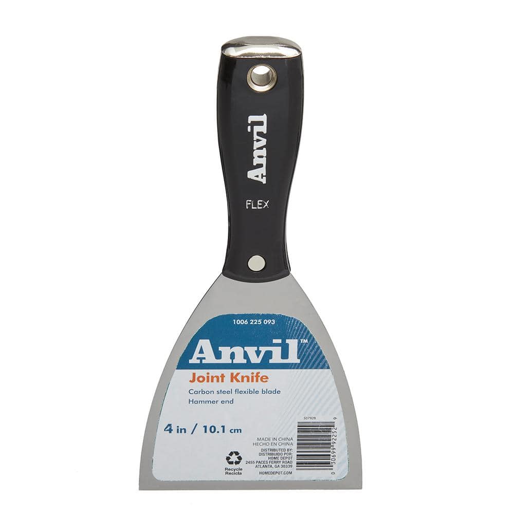 Anvil 4 in. Steel Joint Knife with Plastic Handle and Hammer End