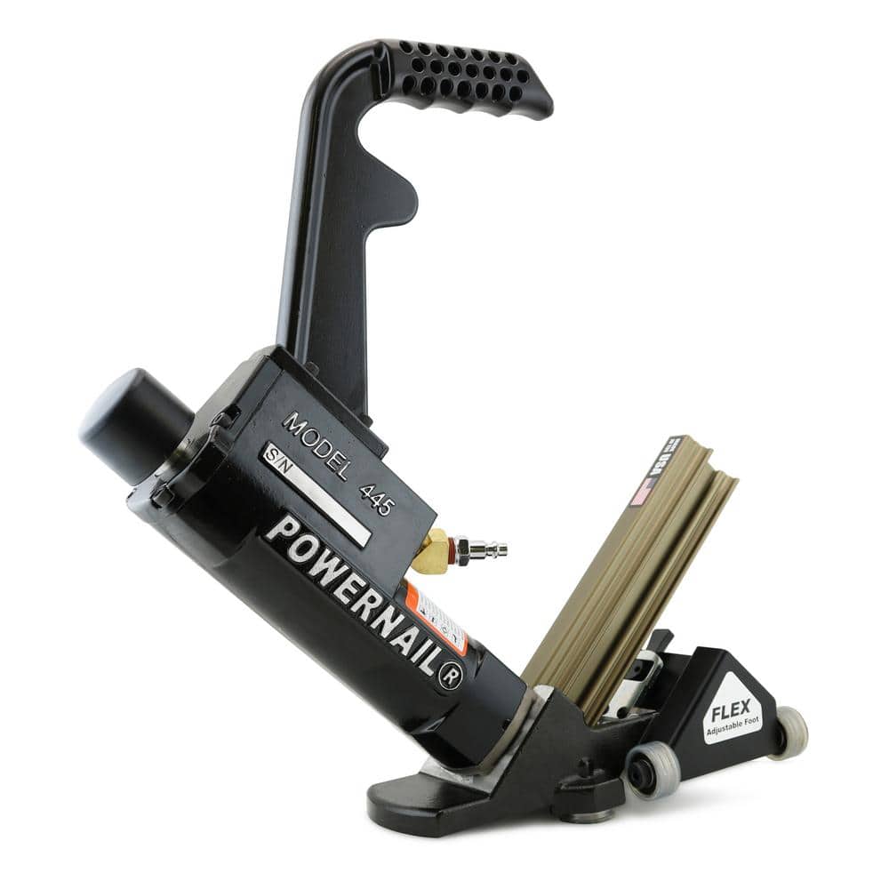POWERNAIL 16-Gauge Flex Power Roller Pneumatic Hardwood Flooring Cleat Nailer