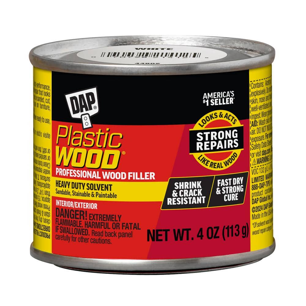 DAP Plastic Wood 4 oz. White Solvent Wood Filler (12-Pack)