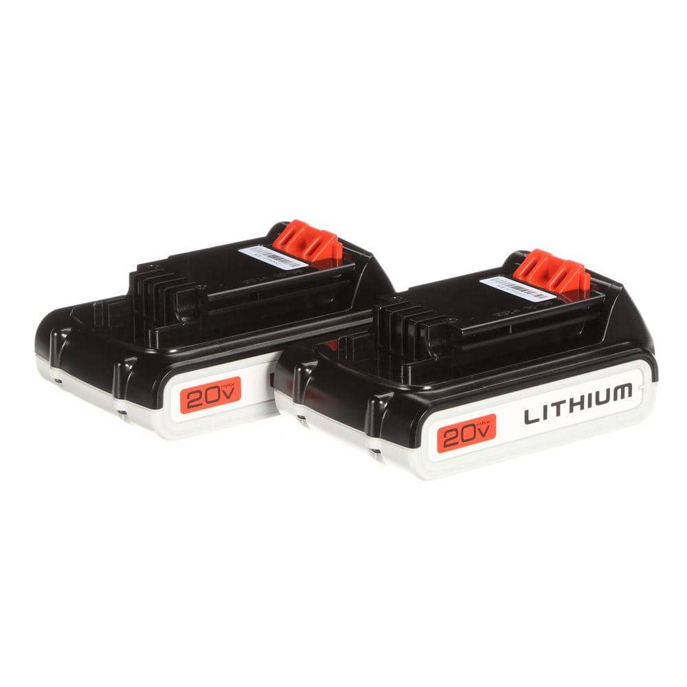 BLACK+DECKER 20V MAX Power Connect Lithium-Ion 1.5 Ah Battery 2-Pack