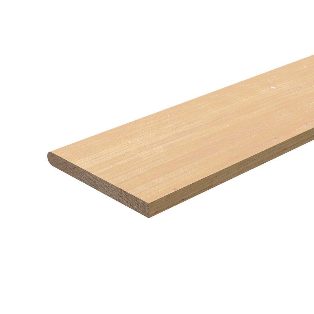 EVERMARK Stair Parts 48 in. x 11-1/2 in. x 1 in. Unfinished Pine Plain Cut Engineered Stair Tread