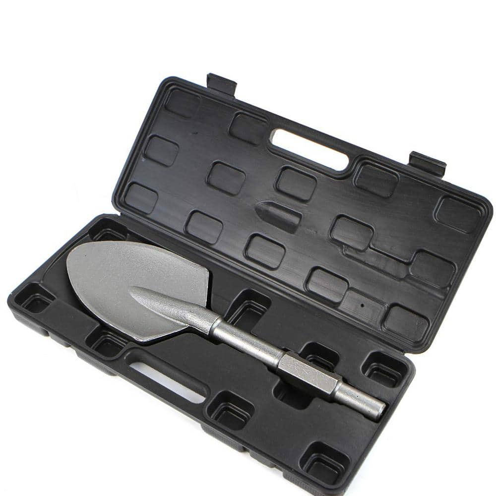 Stark 5-3/8 in. x 17-1/2 in. x 1-1/8 in. Hex Shank Clay Spade Steel Shovel Bit for Electric Demolition Jack Hammer