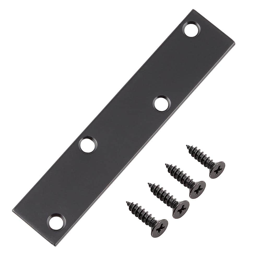 Everbilt 5 in. Black Mending Plate