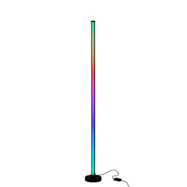 Alsy 49 in. Black Indoor LED Light Bar Lamp with RGB Function