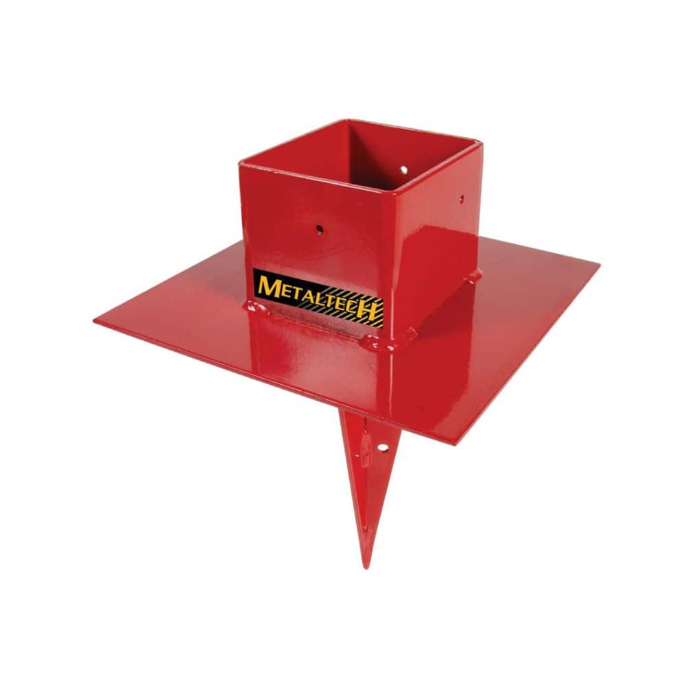 MetalTech Pump Jack 8 in. W x 8 in. D x 11 in. H Steel Pole Anchor for the Pump Jack Portable Scaffolding System