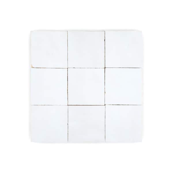 Jeffrey Court Rocco Zellige Off-White 11.75 in. x 11.75 in. Square Glossy Ceramic Wall Mosaic Tile (0.958 sq. ft./Each)