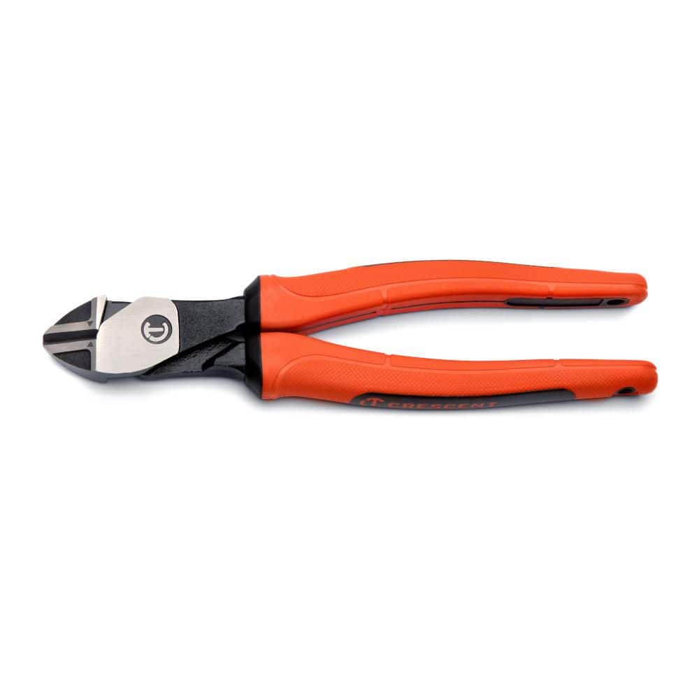 Crescent 8 in. Z2 High Leverage Diagonal Cutting Pliers with Dual Material Grips